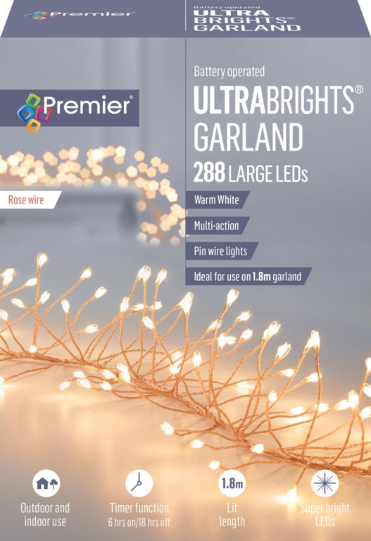 Premier 288 Multi Action LED Ultrabrights Garland