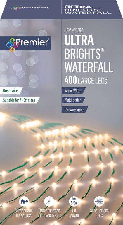 Premier 400 LED UltraBrights Waterfall