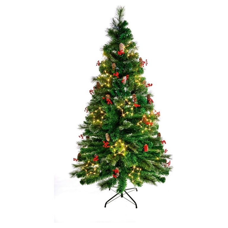 Premier Snow Tipped LED Tree With Berries