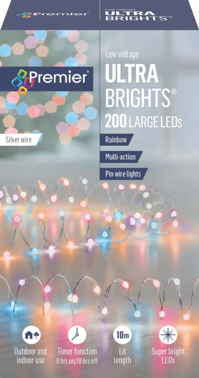 Premier 200 LED Multi Action Ultrabrights With Timer