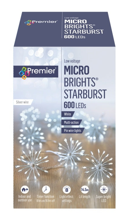 Premier 600 LED Multi Action Starburst Stringlights