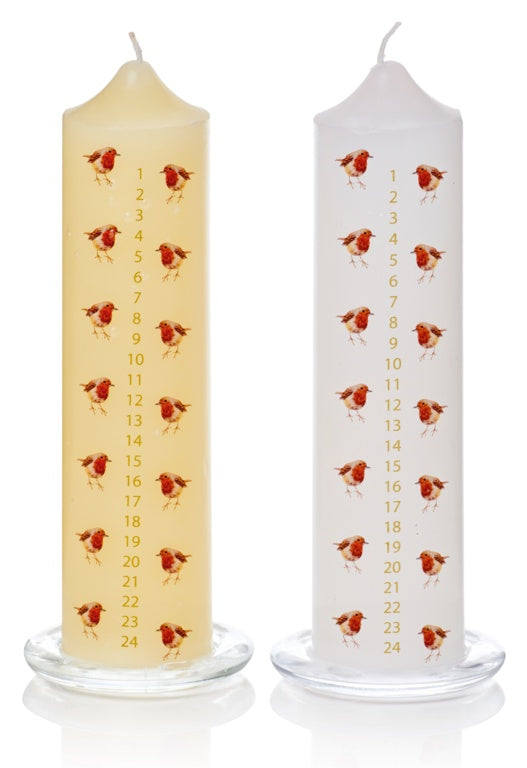 Premier Robin Pattern Advent Candle