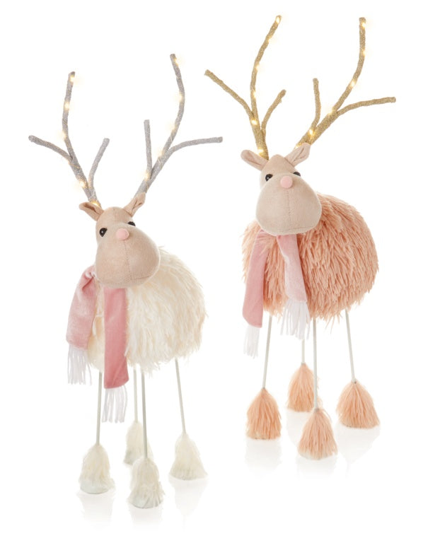 Premier Cream or Pink Fur Reindeer