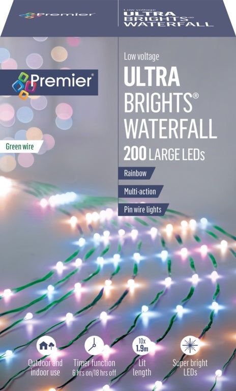 Premier 200 LED Ultrabright Waterfall