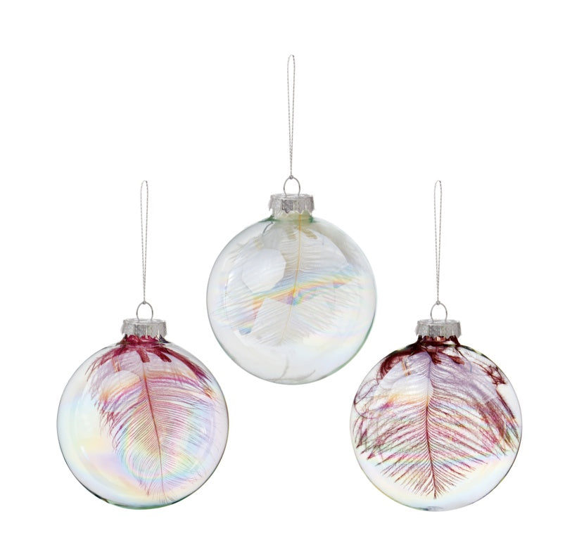 Premier Clear Glass Baubles