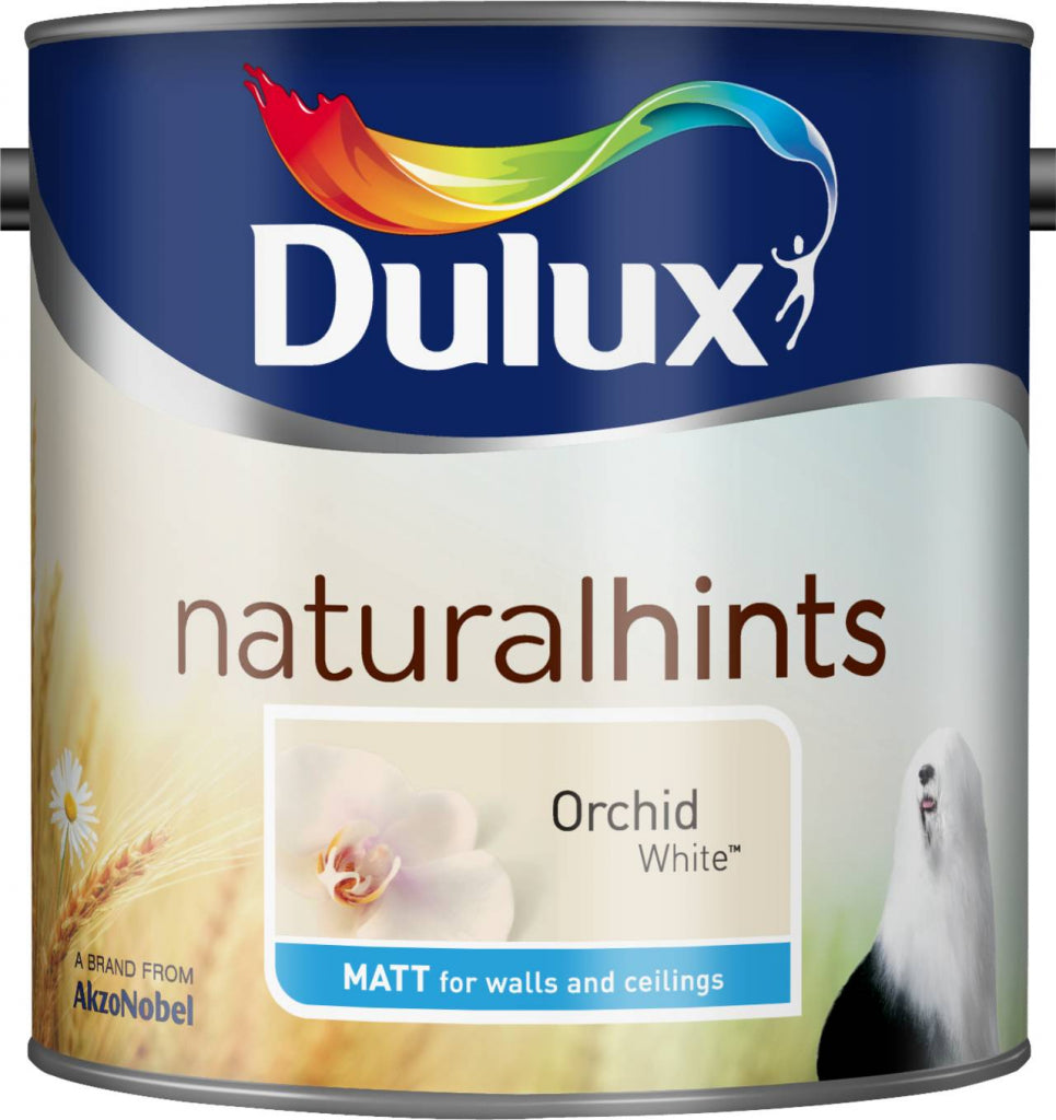 Dulux Natural Hints Mate 2,5L Blanco Orquídea