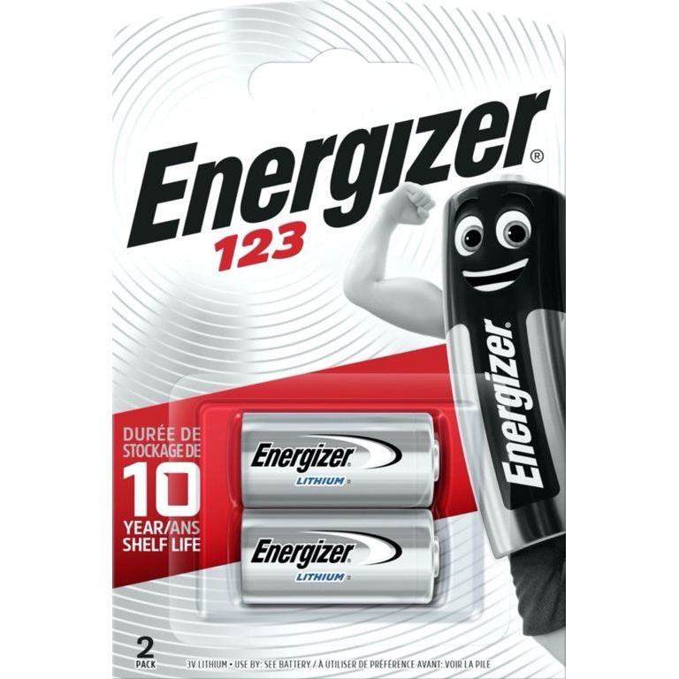 Pile Energizer au lithium CR123