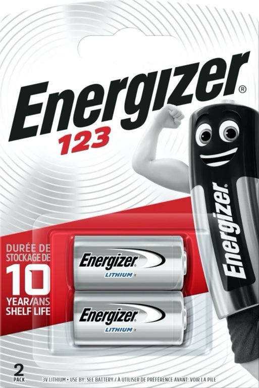 Batería Energizer Litio CR123