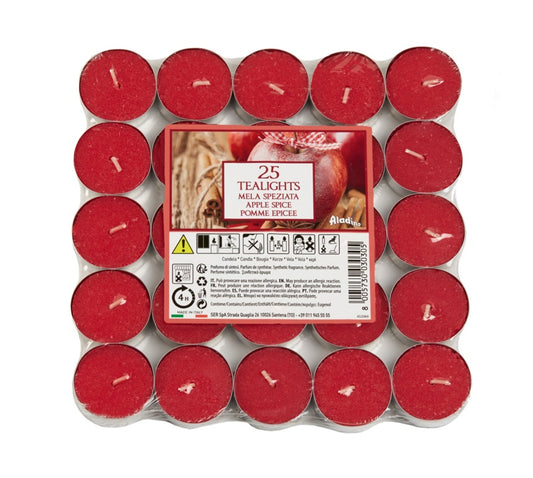 Aladino 4 Hour Tealights Pack 25