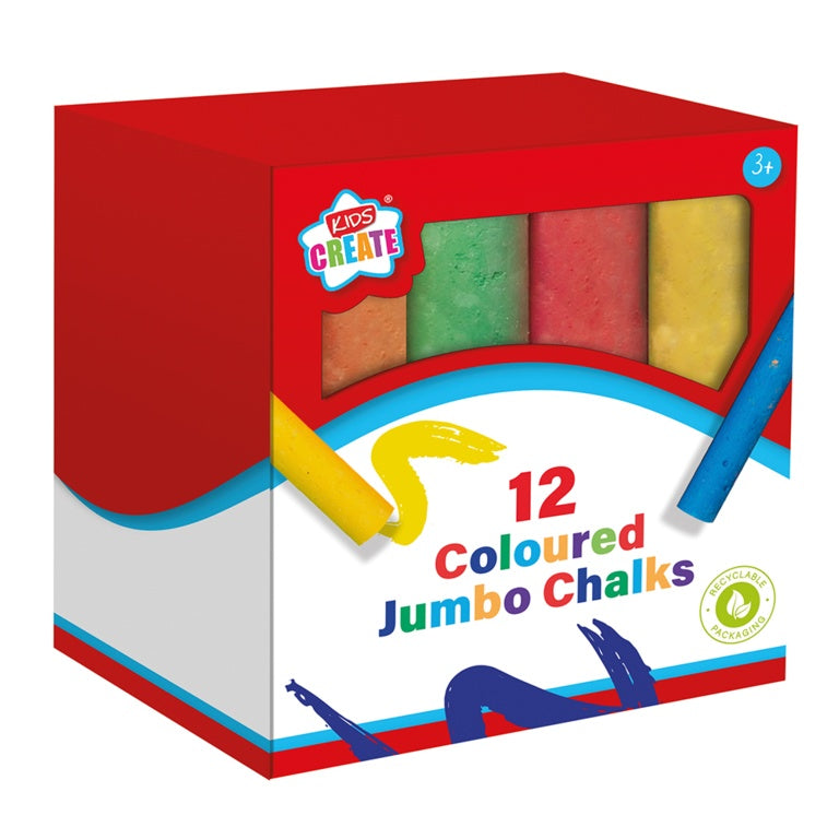 Anker Coloured Jumbo Chalks Pack 12