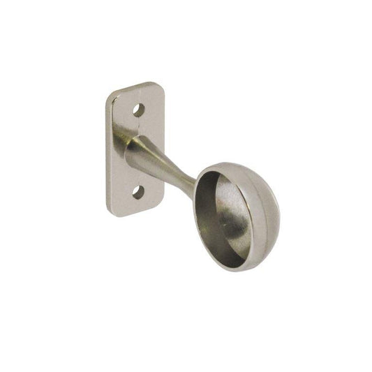 Securit End Bracket Brushed Nickel