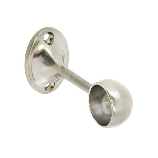 Securit Towel Rail End Bracket Brushed Nickel