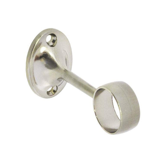 Securit Towel Rail Centre Bracket Brushed Nickel