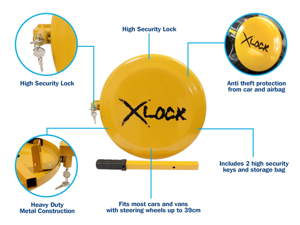 Streetwize Full Face Steering Wheel Lock Round