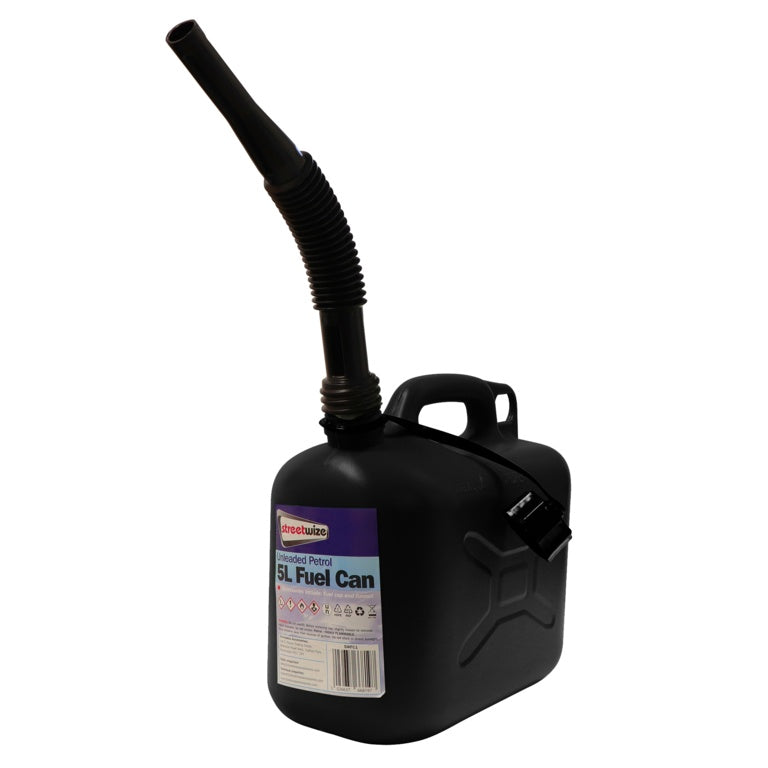 Streetwize Diesel Fuel Can Black 5L