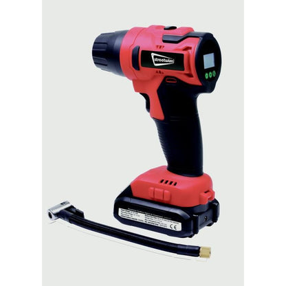 Streetwize Cordless Recharge Tyre Inflator 12v