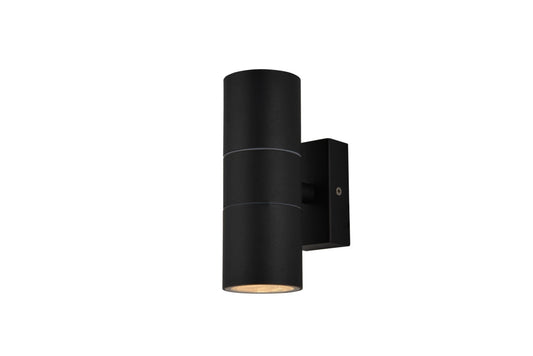 Zinc Leto Up Down Wall Light Black