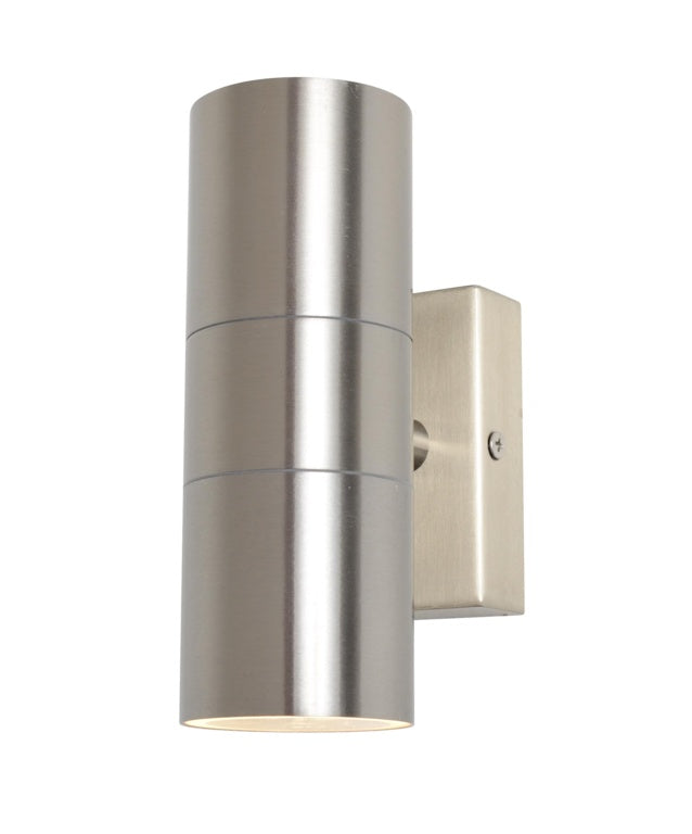 Zinc Leto Up Down Wall Light Stainless Steel