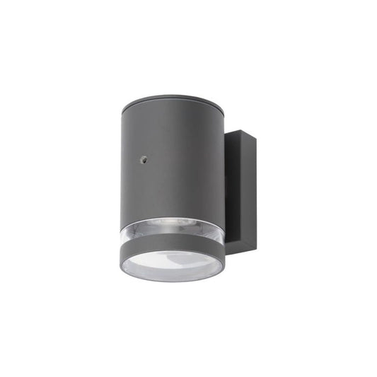Zinc Lens Wall 2 Light With Photocell