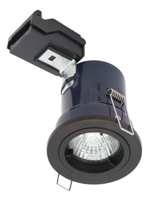 Electralite Fixed Fire Black Downlight