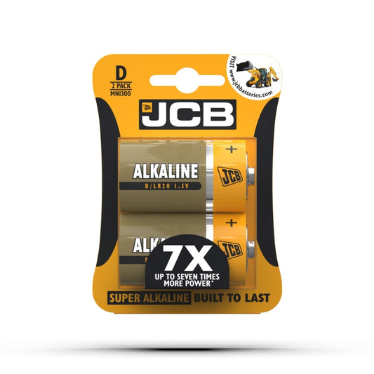 Pilas alcalinas JCB de celda D