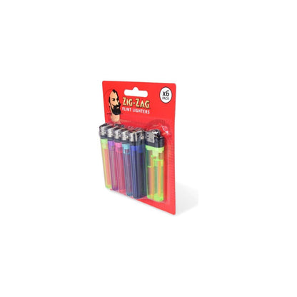 Zig Zag Flint Lighters - Pack of 6