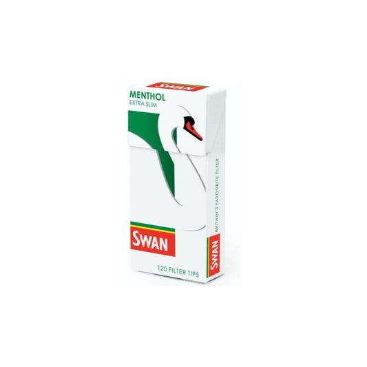 Puntas de filtro extra delgadas Swan Menthol
