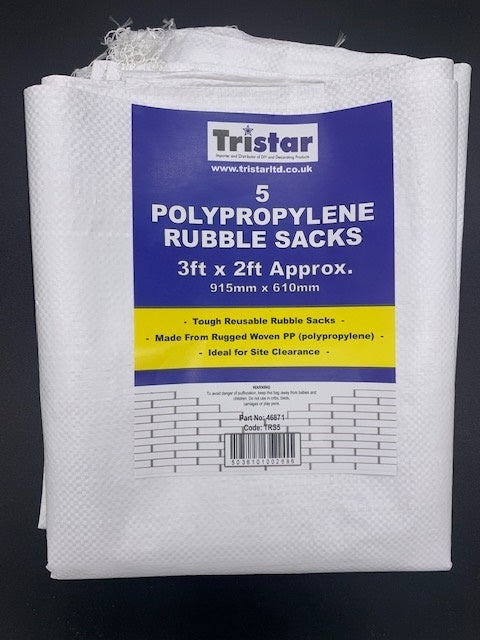 Tristar Woven Rubble Sacks – Pack of 5