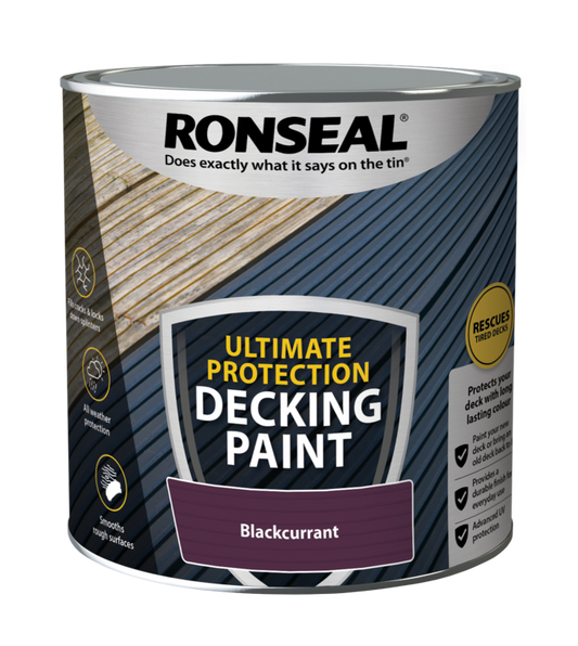 Peinture pour terrasse Ronseal Ultimate Protection 2,5 L Cassis