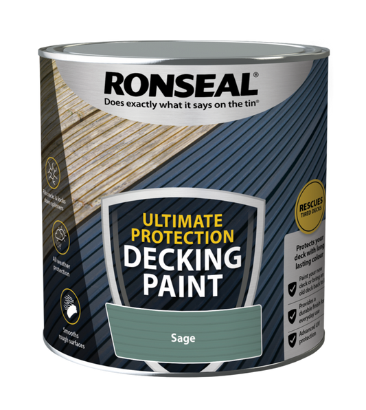 Peinture pour terrasse Ronseal Ultimate Protection 2,5 L Sauge