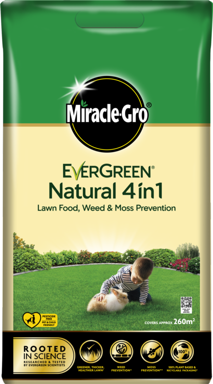 Miracle-Gro® Natural 4 en 1, alimento, hierba y matamosquitos