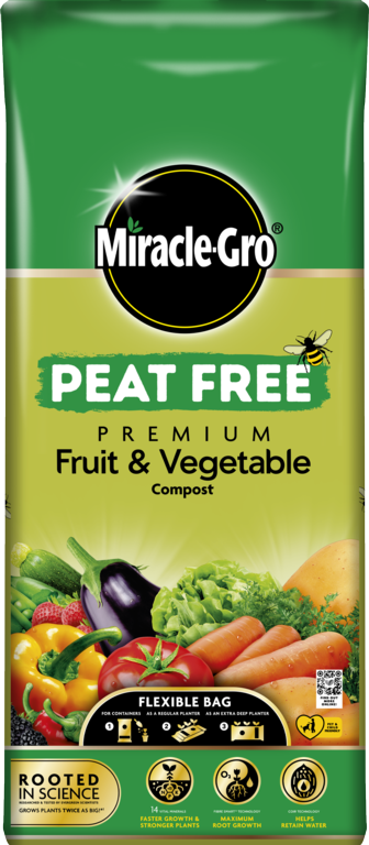 Abono sin turba para frutas y verduras Miracle-Gro®