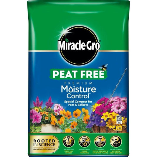 Abono sin turba para control de humedad Miracle-Gro®