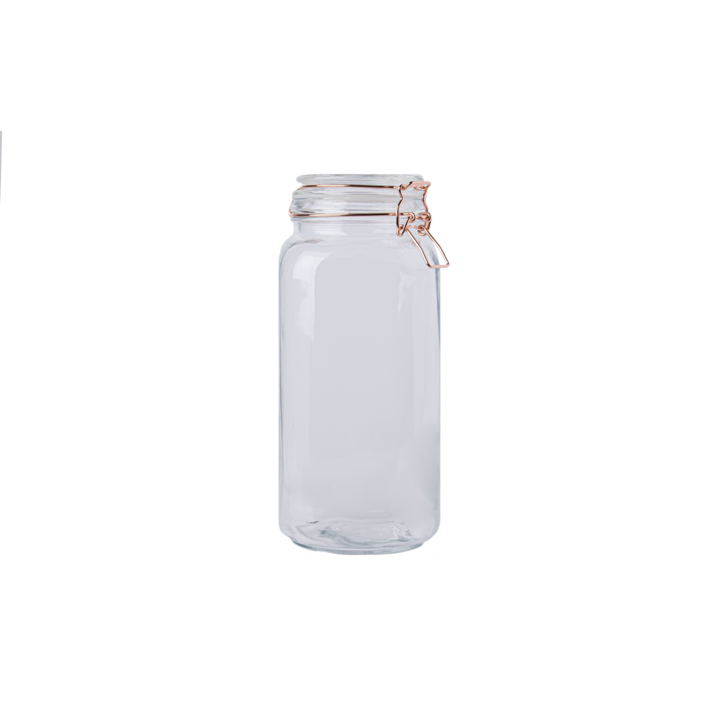 Sabichi Copper Clip Top Glass Jar