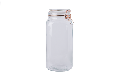 Sabichi Copper Clip Top Glass Jar 2200ml