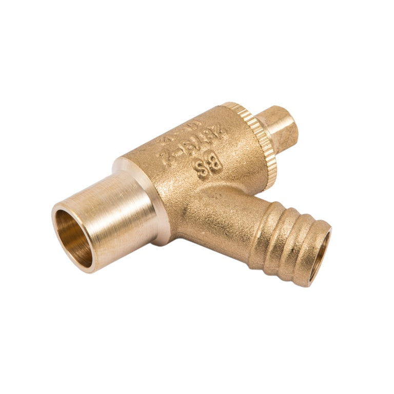 Securplumb Type B Brass Drain Off Cock 15mm