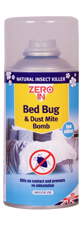 Zero In Bed Bug & Dust Mite Bomb - 150ML Aerosol