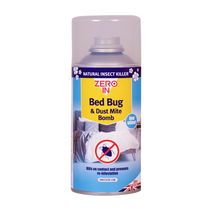 Zero In Bed Bug & Dust Mite Bomb - 150ML Aerosol