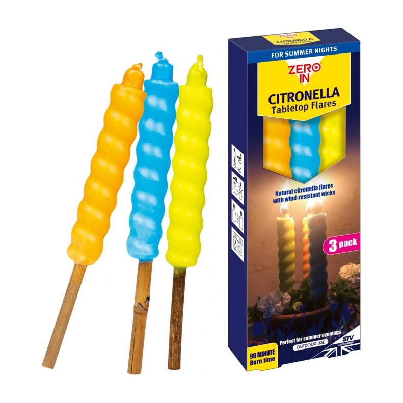 Zero In Table Top Citronella Flares