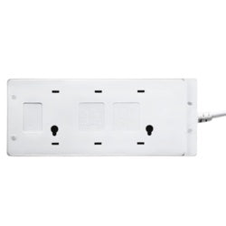 Masterplug 8 Gang 2m White Extension Lead