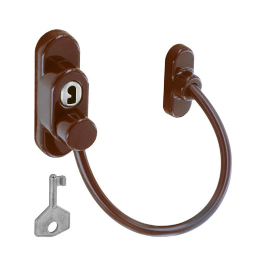 Securit Window Cable Restrictor Brown