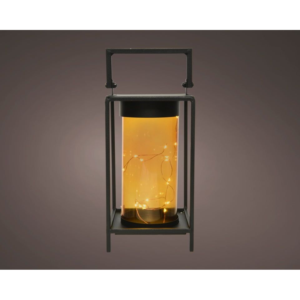 Kaemingk Micro LED Square Metal Lantern