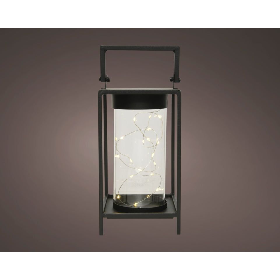 Kaemingk Micro LED Square Metal Lantern