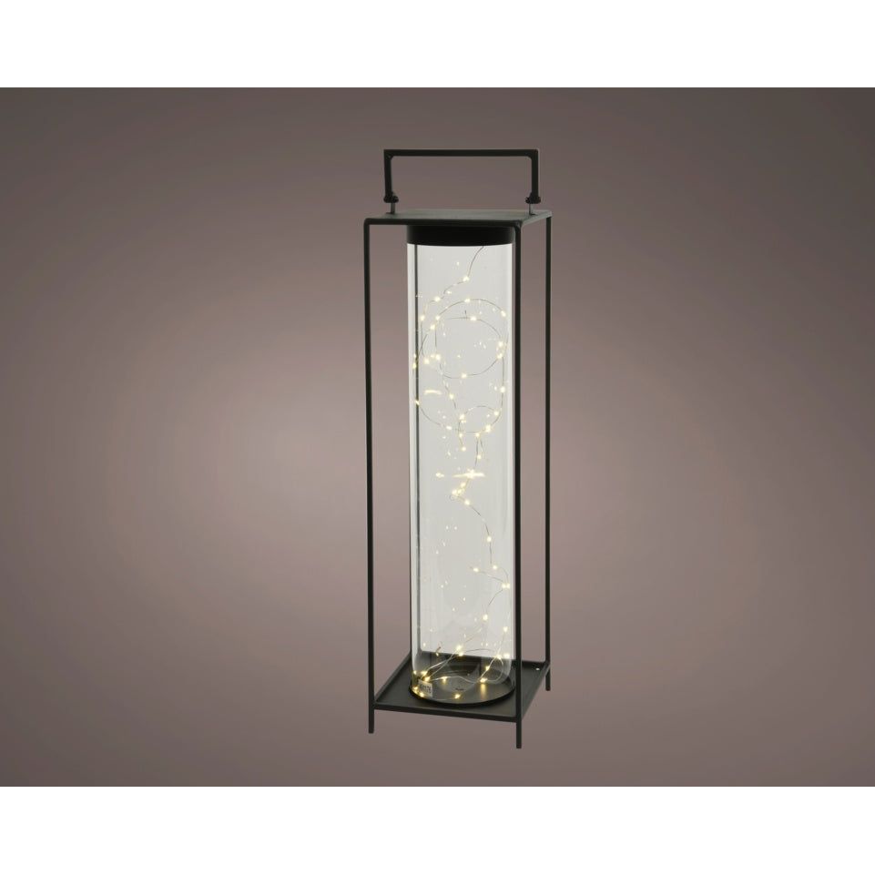 Kaemingk Micro LED Square Metal Lantern