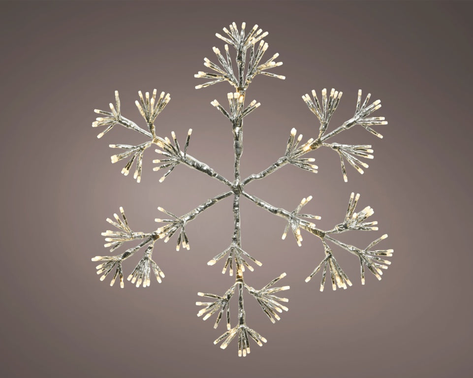 Lumineo 192 LED Metal Frame Light Snowflake