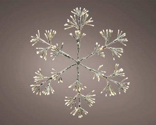 Lumineo 192 LED Metal Frame Light Snowflake