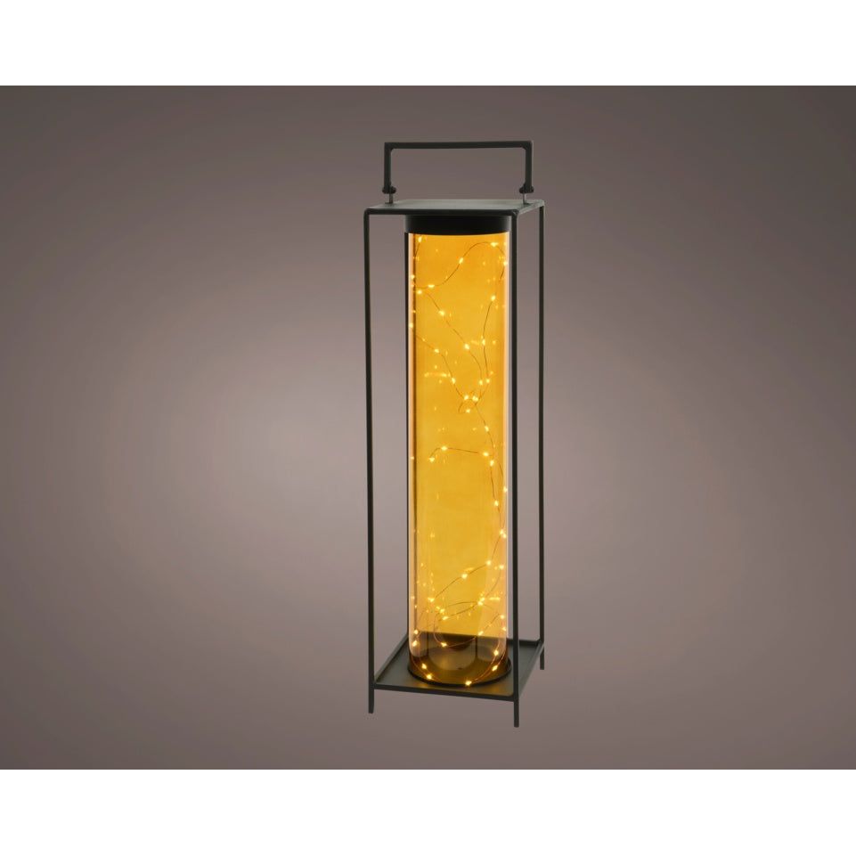 Kaemingk Micro 50 LED Metal Square Lantern