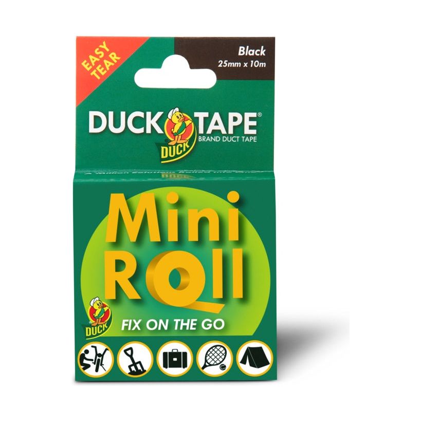 Mini Rollo Duck Tape Negro