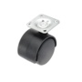 Smiths Ironmongery Twin Wheel Castor Socket Fix 40mm