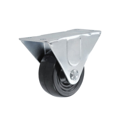 Smiths Ironmongery Rigid Castor Rubber Wheel